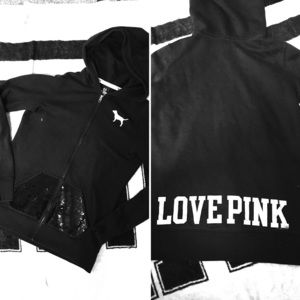 PINK BLING HOODIE